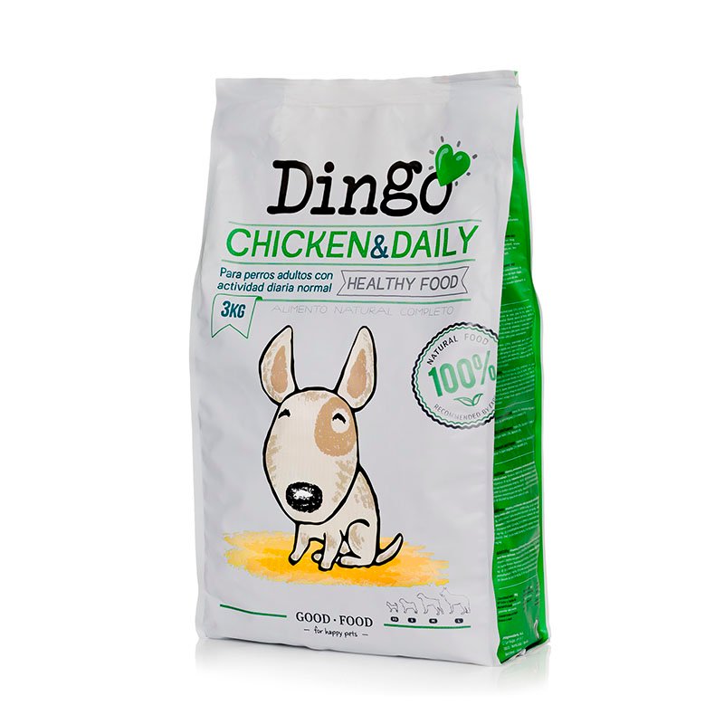Dingo Chicken & Daily – Πλήρης Φυσική Τροφή Κοτόπουλου για Ενήλικους Σκύλους 500gr