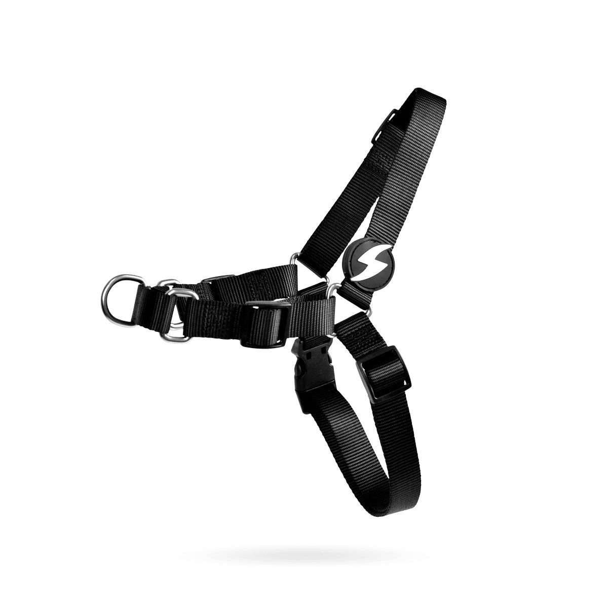Dashi – Solid Black Front Harness – Αντιτραβηκτικό Σαμαράκι Σκύλου – L