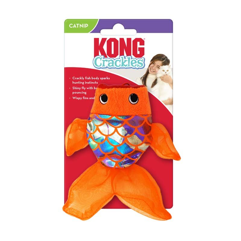 KONG Crackles Gulpz – Παιχνίδι Ψαράκι με Catnip για Γάτες