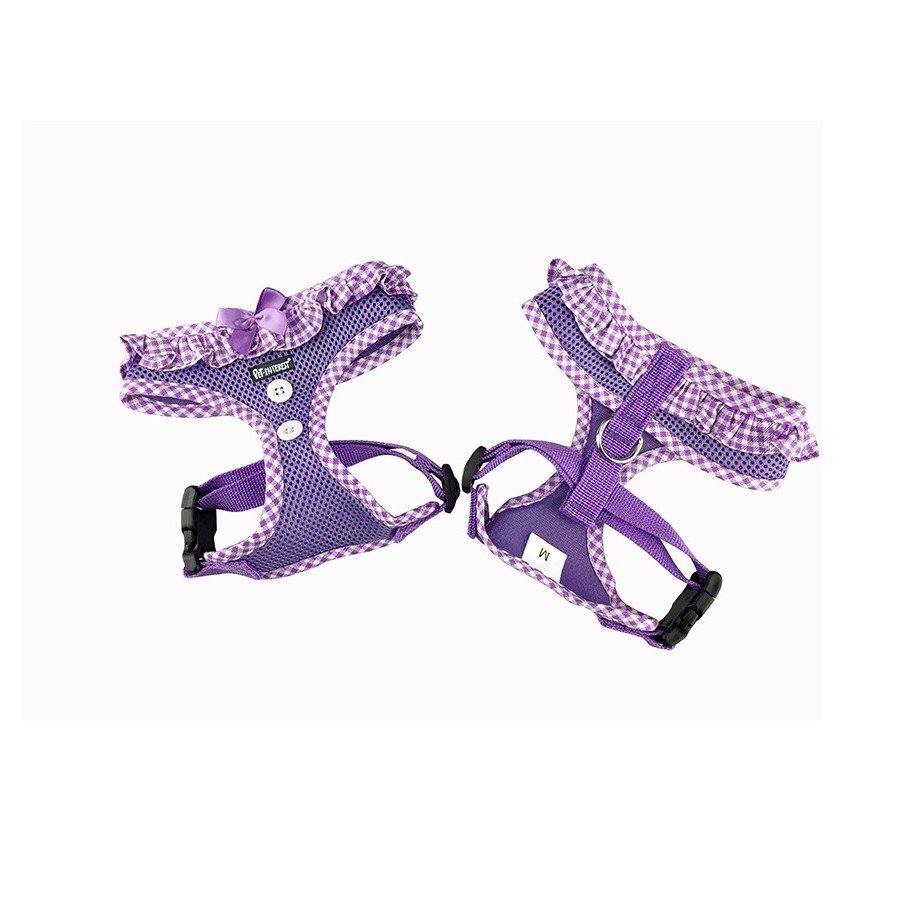 Pet Interest  – Σαμαράκι Air Mesh Καρό Μωβ