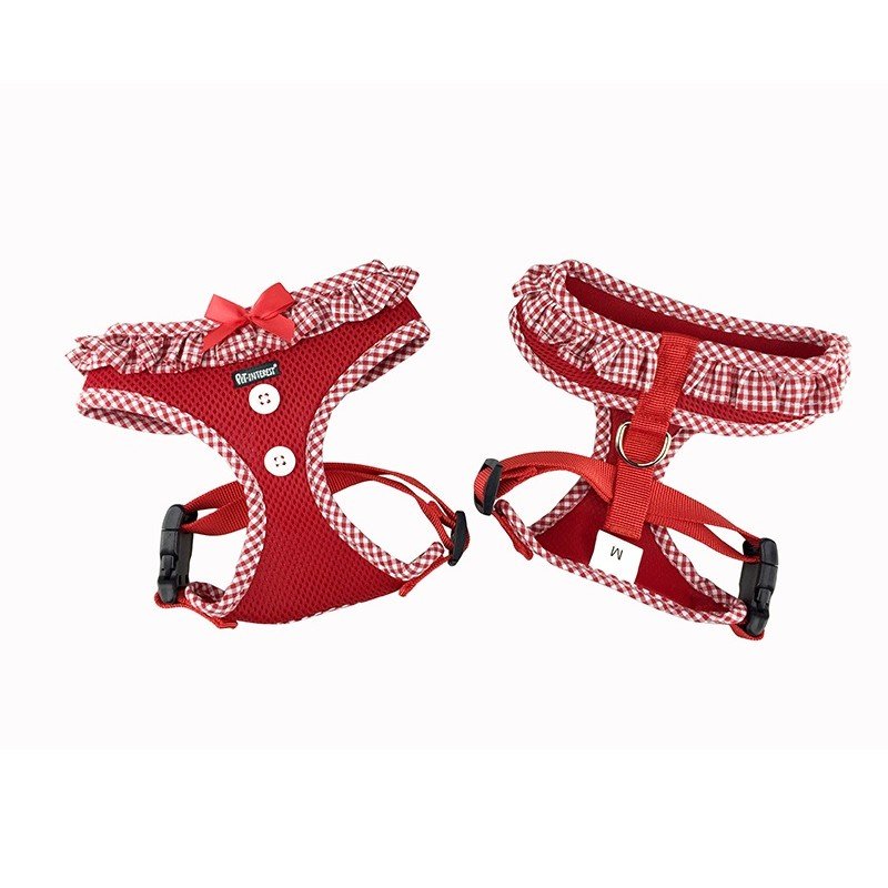 Pet Interest  – Σαμαράκι Air Mesh Καρό Κόκκινο